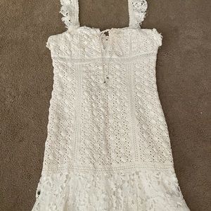 Free People Ivory Crochet Dress Size 12